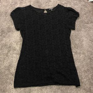 Express black lace blouse
